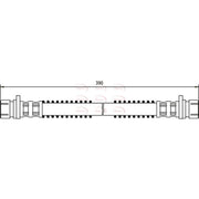 Apec Brake Hydraulic Hose Line Front HOS3180