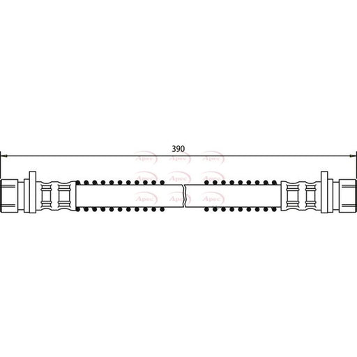 Apec Brake Hydraulic Hose Line Front HOS3180