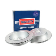 Borg & Beck 2 x Vented Rear Brake Discs BBD5412