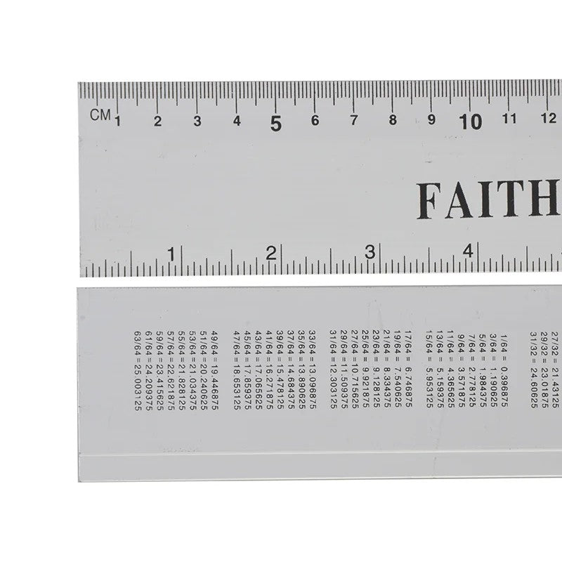 Faithfull Aluminium Rule 300mm / 12in - FAIRULE300