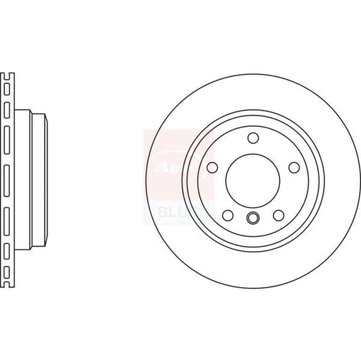 Apec 2 x Vented Rear Brake Discs SDK6611