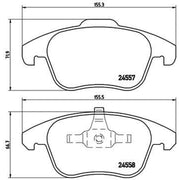 Brembo 4 x Front Brake Pad Set P61086