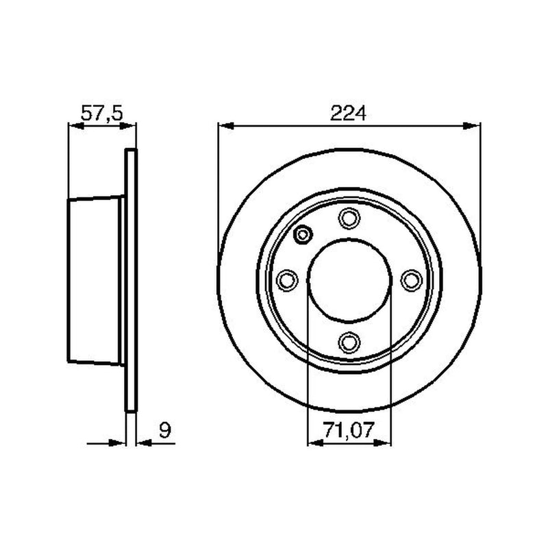 Bosch 2 x Rear Brake Discs 0 986 478 604