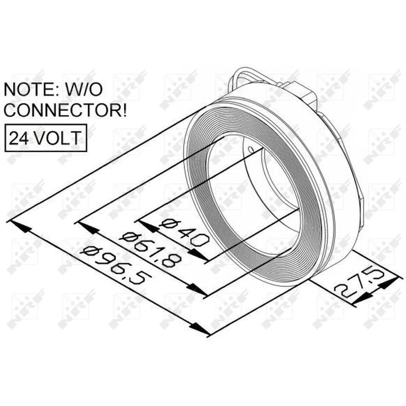 NRF A/C Compressor Clutch Part 38448 1761895 38448