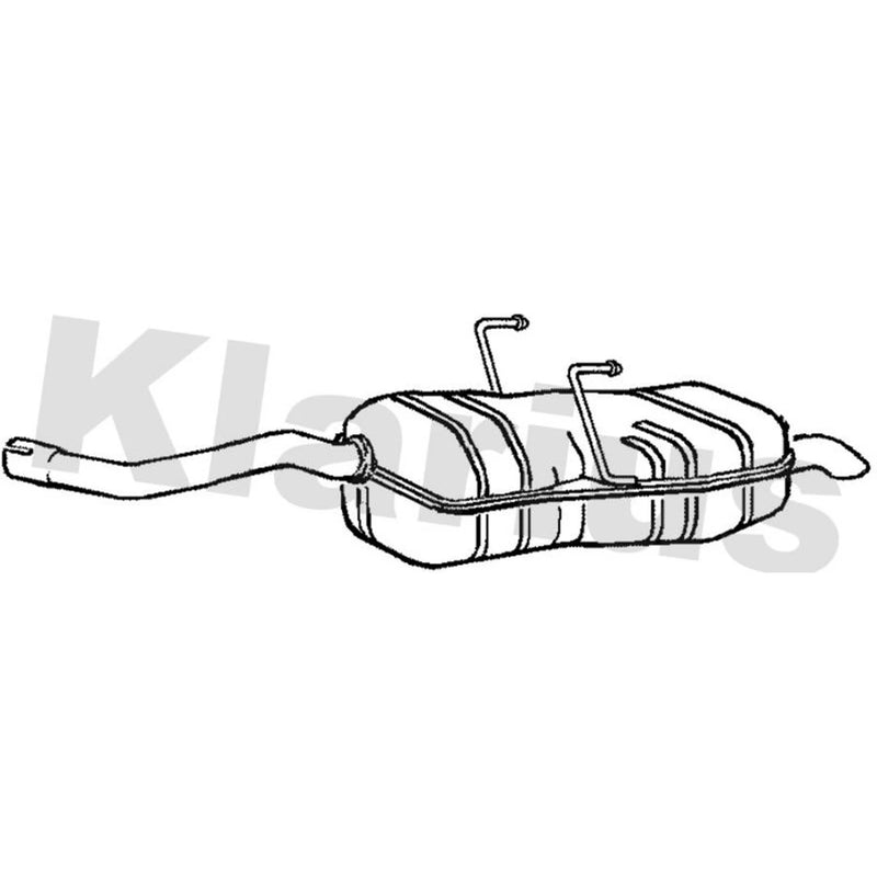 Klarius Box With Tail Pipe Rear RR353B