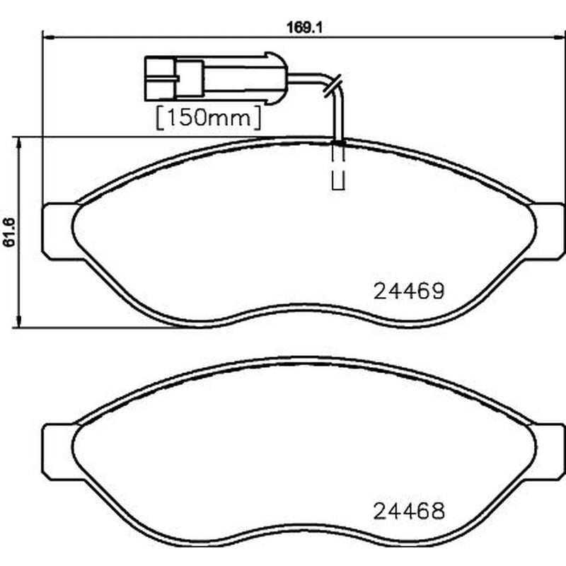 DON Front Brake Pad Set PCP1639