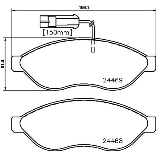 DON Front Brake Pad Set PCP1639