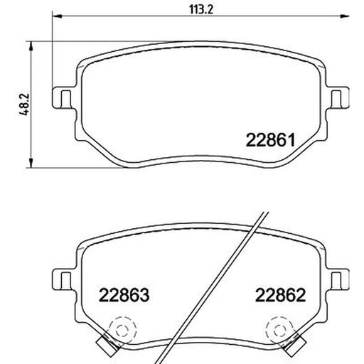 Mintex Rear Brake Pad Set MDB4119