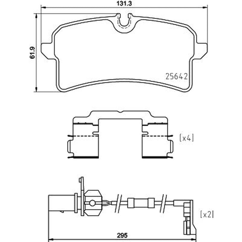 Mintex Rear Brake Pad Set MDB3811