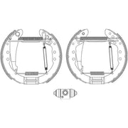 Mintex Brake Shoe Set Axle Kit MSP298