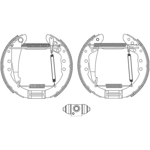 Mintex Brake Shoe Set Axle Kit MSP298