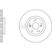 Fahren 2 x Vented Front Brake Discs FBD6242