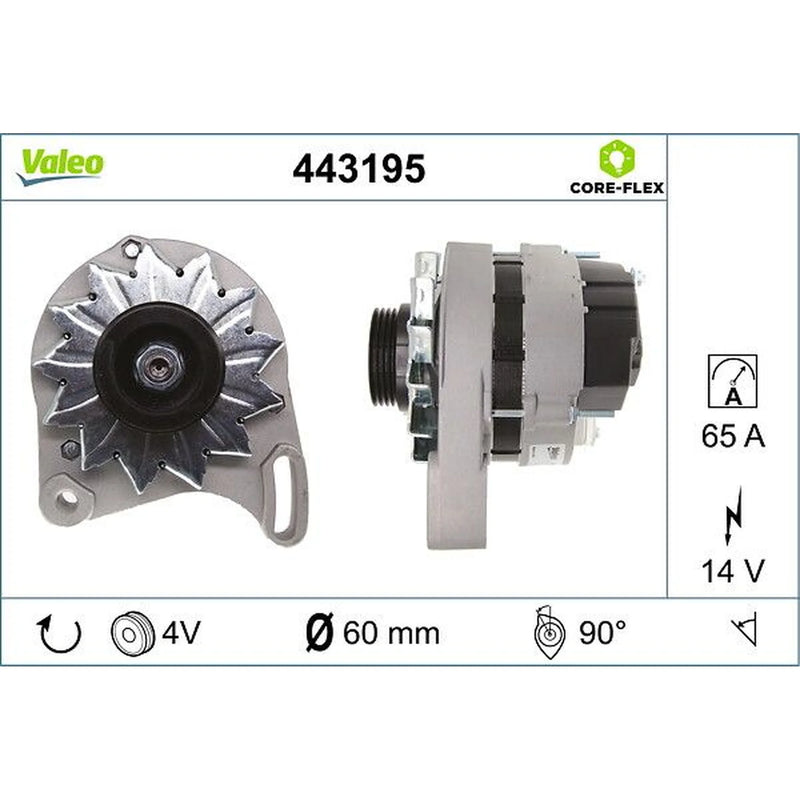 Valeo Car Alternator 12V 443195