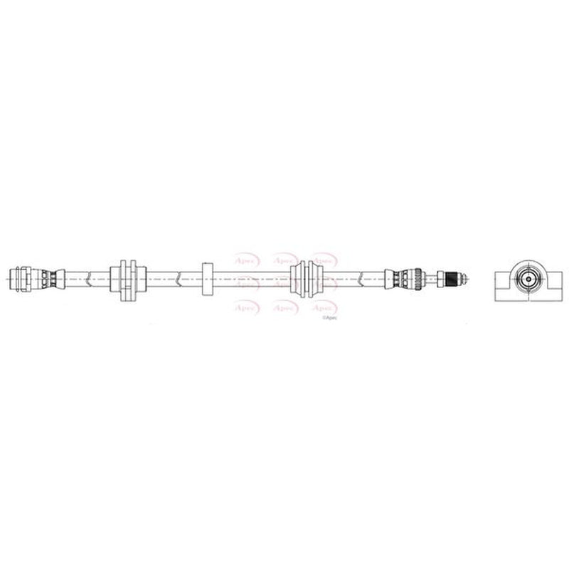 Apec Brake Hydraulic Hose Line Front HOS4304