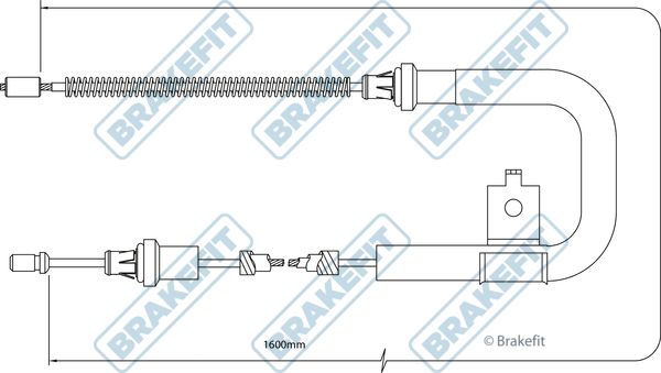 Apec Handbrake Cable Right Rear fits Nissan Micra III 2002-2010 1.0 1.2 1.4 1.5