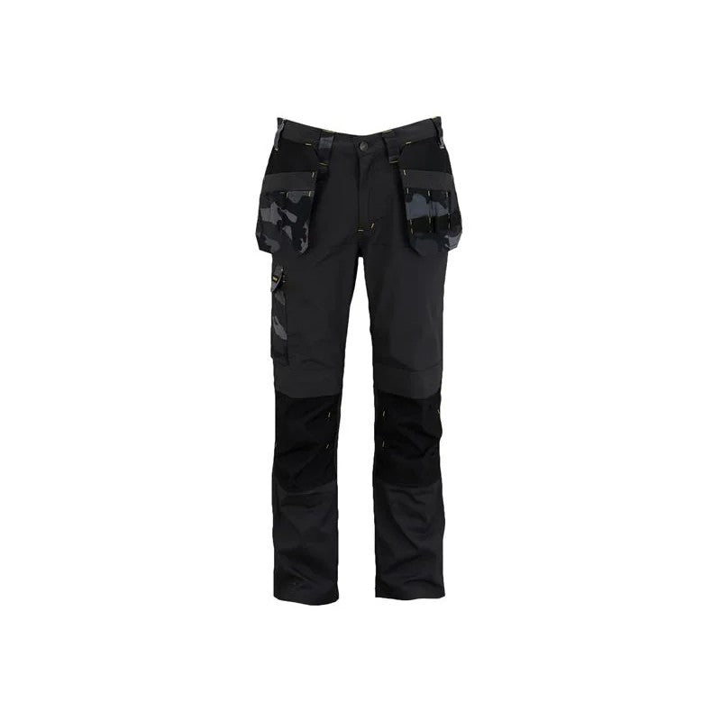 STANLEY® Clothing Dixon Slim Fit Trousers Black Camouflage Waist 34in Leg R