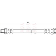 Apec Brake Hydraulic Hose Line Rear HOS3258