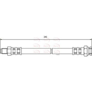 Apec Brake Hydraulic Hose Line Rear HOS3258