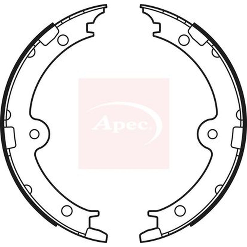 Apec Parking Brake Shoe Set SHU755