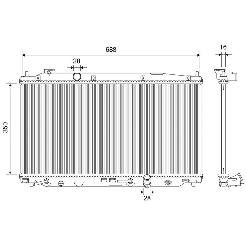 Valeo Engine Radiator 701179
