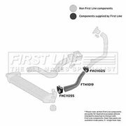 First Line Intercooler Turbo Charge Air Hose Front FTH1019