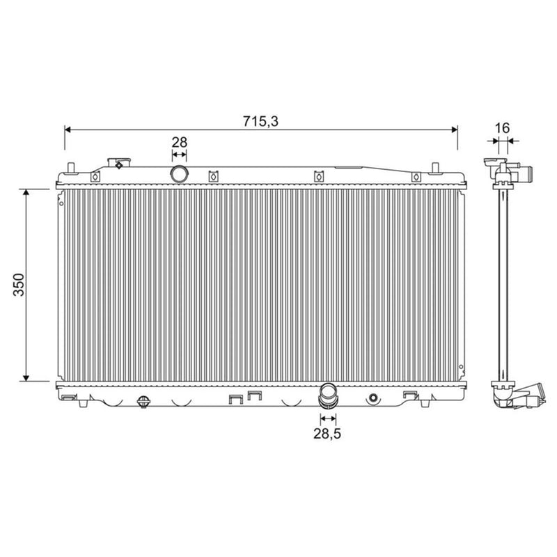 Valeo Engine Radiator 701352