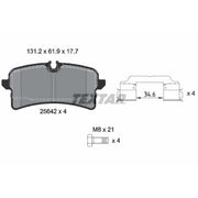 Textar Rear Brake Pad Set 2564203