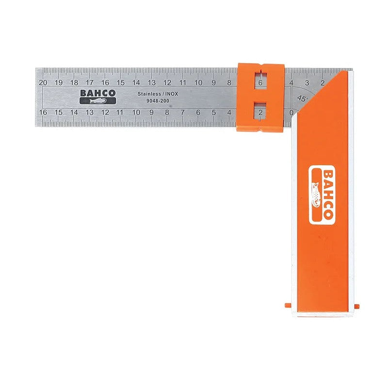 Bahco 9048-300 Aluminium Block & Steel Try Square 300mm (12in) - 9048-300