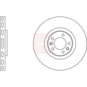 Apec 2 x Vented Front Brake Discs DSK2030