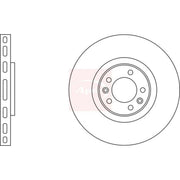 Apec 2 x Vented Front Brake Discs DSK2030
