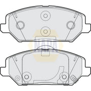 NAPA Front Brake Pad Set NBP1649