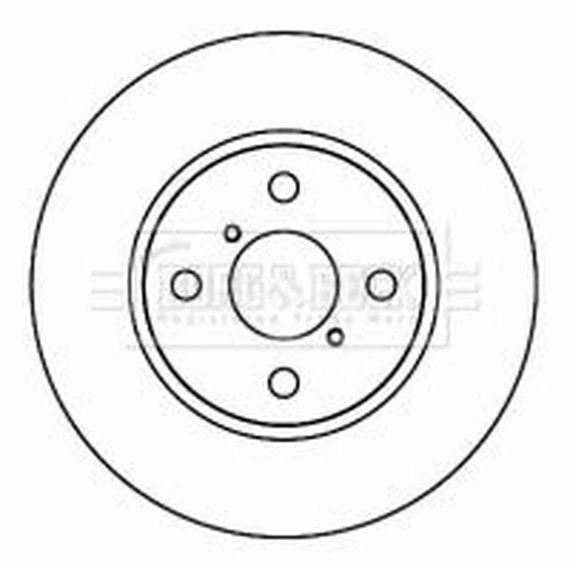 Borg & Beck 2 x Vented Front Brake Discs BBD4604