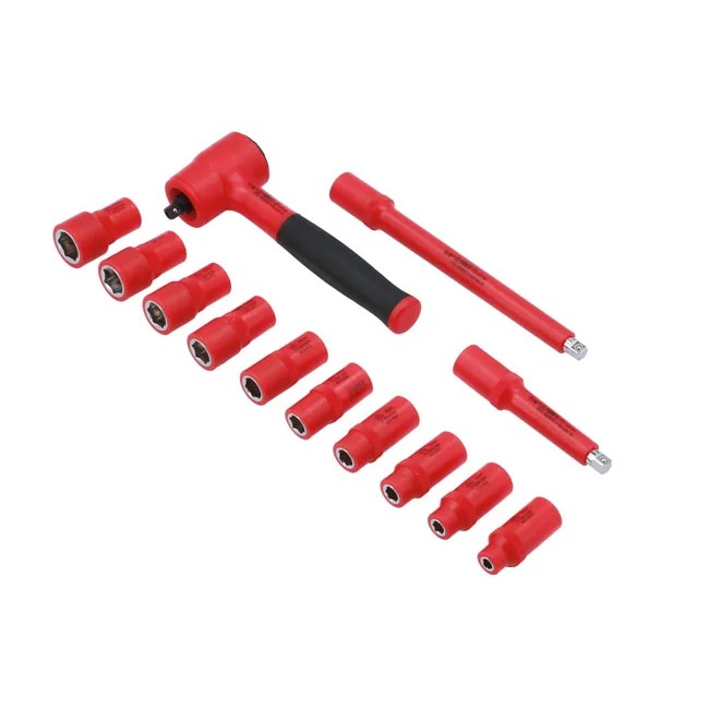 Laser Tools Insulated Socket Set 1/4"D 13pc - PL