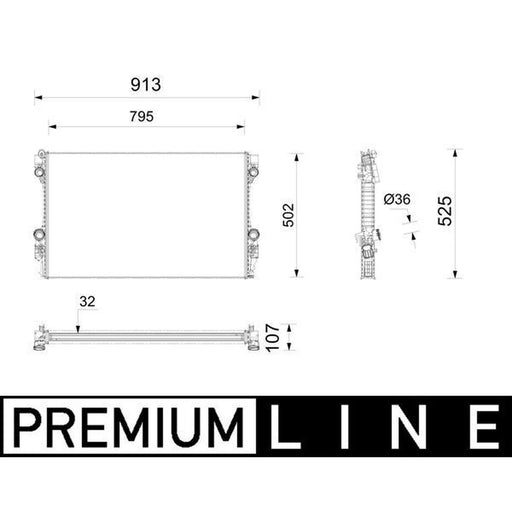 Mahle Engine Radiator CR 1163 000P