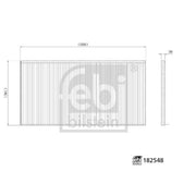 Febi Cabin Air Filter (Pollen Filter) 182548