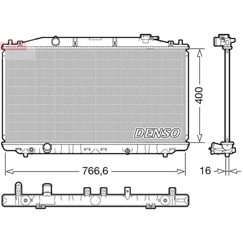 Denso Engine Radiator DRM40051