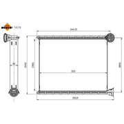 NRF Heater Matrix Core Heat Exchanger 54378