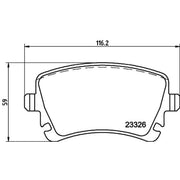 Mintex Rear Brake Pad Set MDB2544