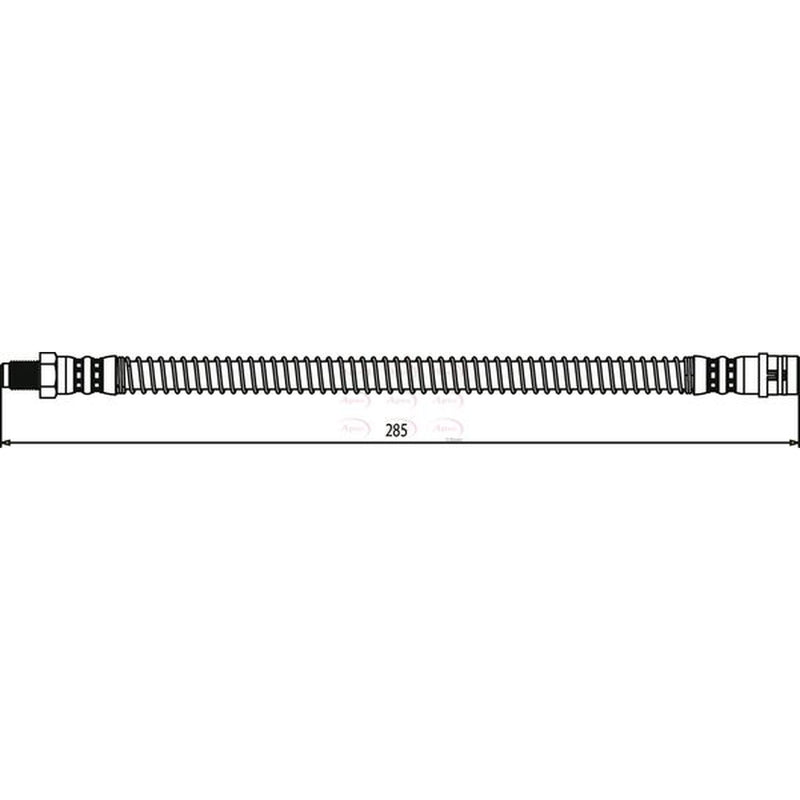 Apec Brake Hydraulic Hose Line Rear HOS3733