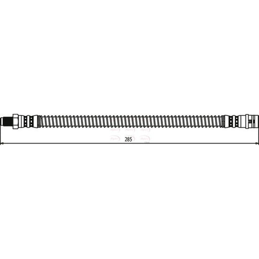 Apec Brake Hydraulic Hose Line Rear HOS3733