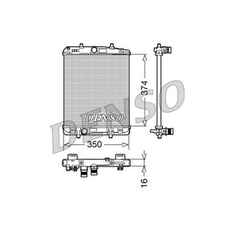 Denso Engine Radiator DRM21603