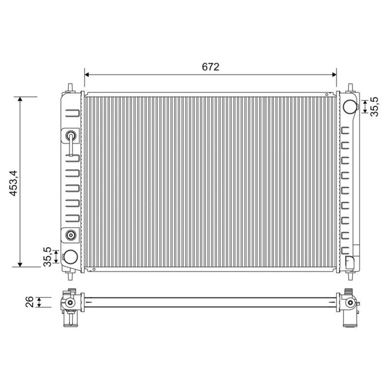Valeo Engine Radiator 701195