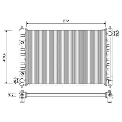 Valeo Engine Radiator 701195