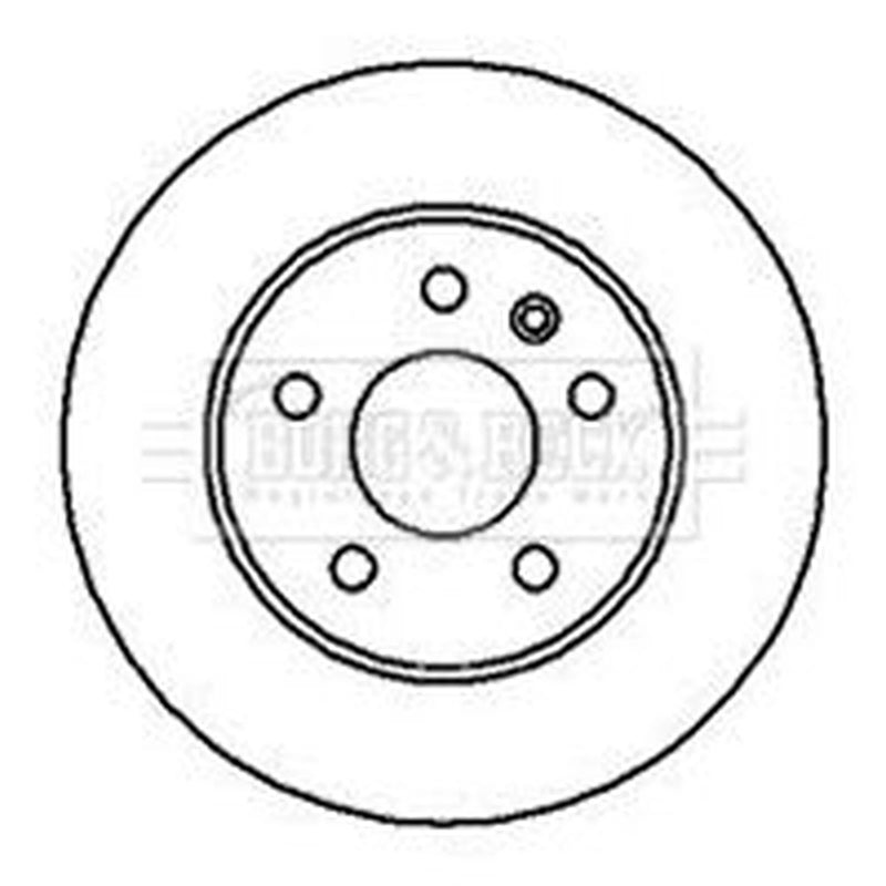 Borg & Beck 2 x Vented Front Brake Discs BBD4072