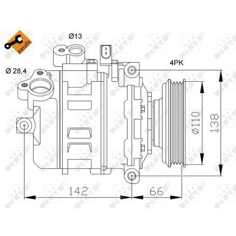 NRF Air Conditioning Compressor 32106