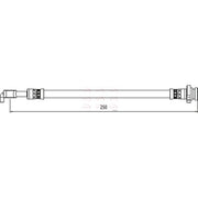 Apec Brake Hydraulic Hose Line Rear Left HOS4058