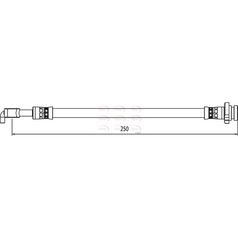 Apec Brake Hydraulic Hose Line Rear Left HOS4058