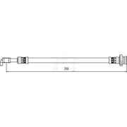 Apec Brake Hydraulic Hose Line Rear Left HOS4058