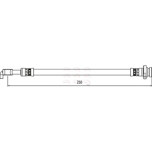 Apec Brake Hydraulic Hose Line Rear Left HOS4058