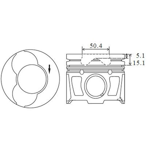 FAI Piston Cylinder Bore = PK25-060